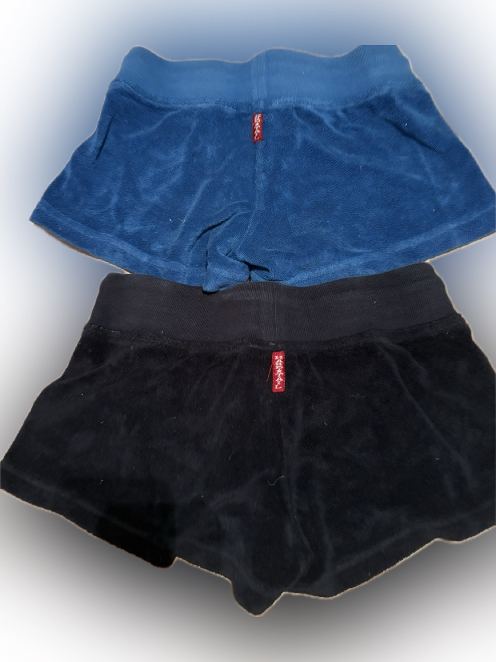 2 Pairs Hard Tail Velour Shorts -